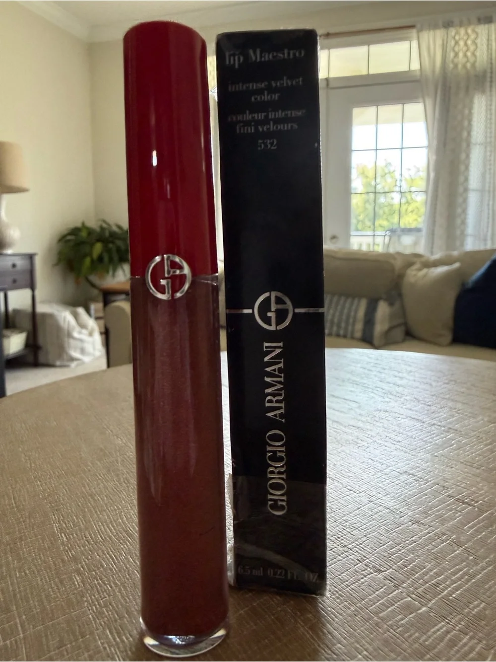 Giorgio Armani lip maestro intense velvet color 532
